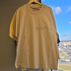 Essentials Beige Short Sleeve Tee